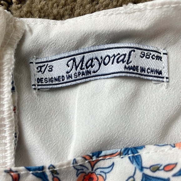 Mayoral designed in Spain adorable girls pleated belted dress - Picture 3 of 7